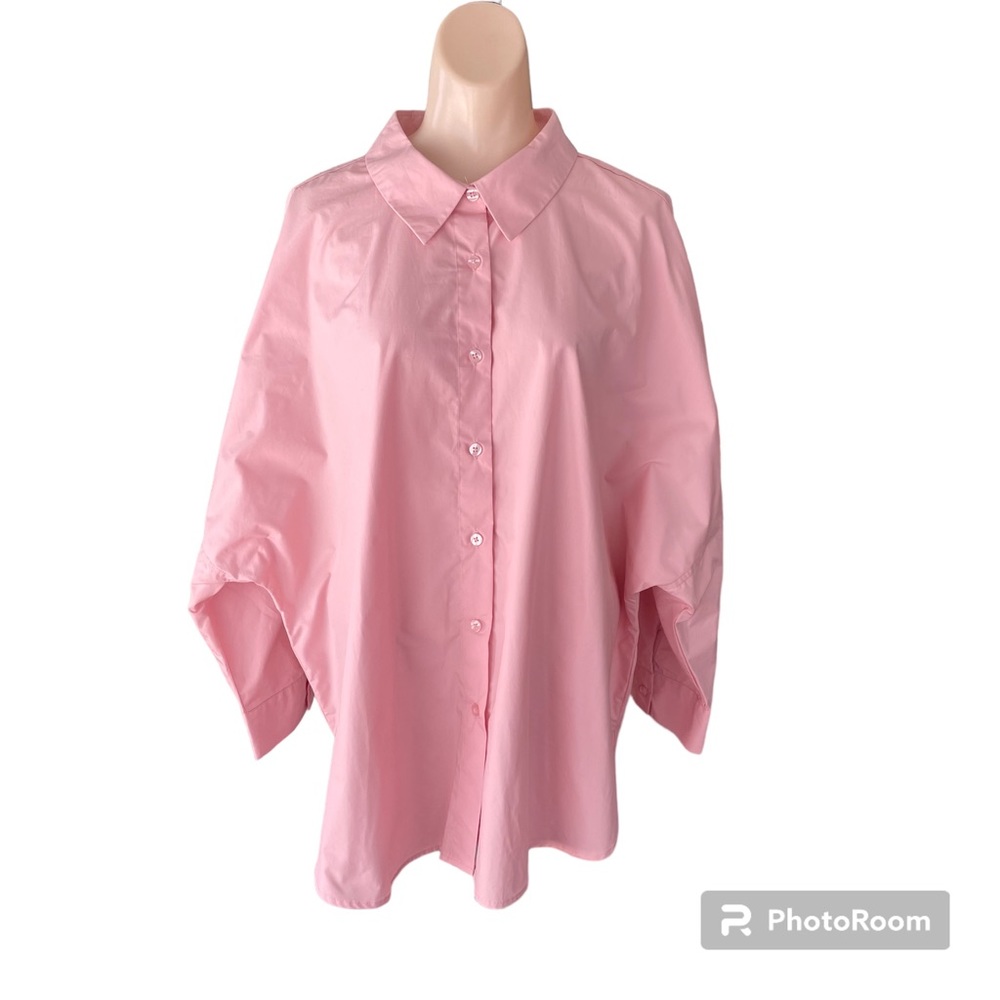 Ophelia Roe womens oversized button down large